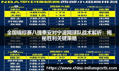 全国锦标赛八强泰安对宁波网球队战术解析：揭秘胜利关键策略